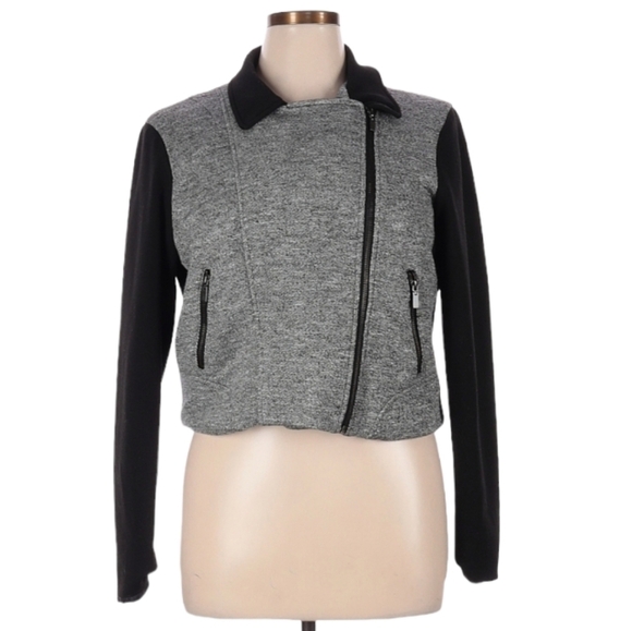 Metaphor Black & Gray Fleece Motorcycle Style Jacket Size XL - Picture 1 of 2